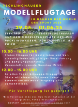 Modellflugtage des MLC Recklinghausen